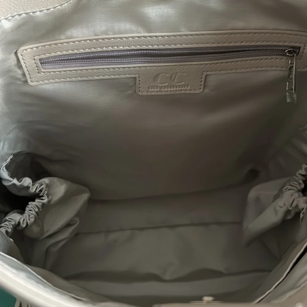 Citi Collective Ella Bag Vegan Leather Suede Fringe Detail Convertible Carryall - Picture 9 of 13